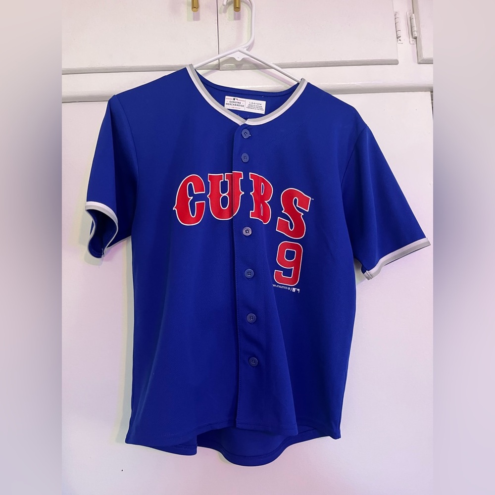 Cubs Chicago Blue Jersey with Red Number